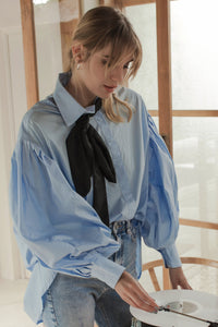 Merci Balloon Sleeve Oversized Shirt (Sale)