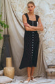 Mira Linen Midi Dress