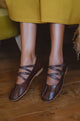 Obsession Criss-Cross Round Toe Flats