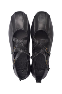 Obsession Criss-Cross Round Toe Flats