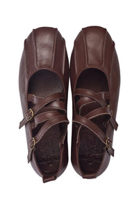 Obsession Criss-Cross Round Toe Flats