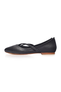Orenda Pointed Toe Leather Flats