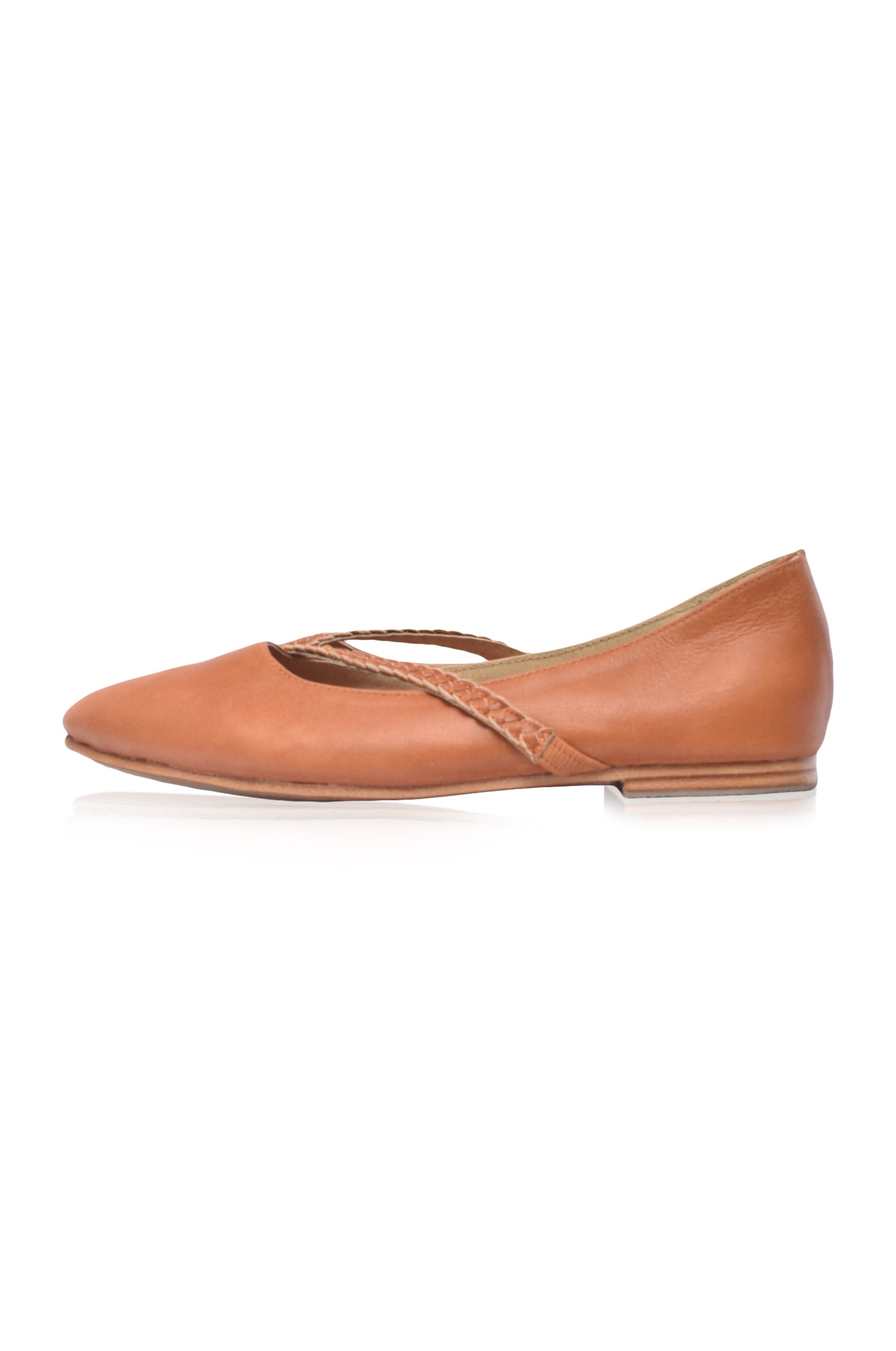Orenda Pointed Toe Leather Flats