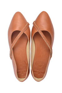 Orenda Pointed Toe Leather Flats