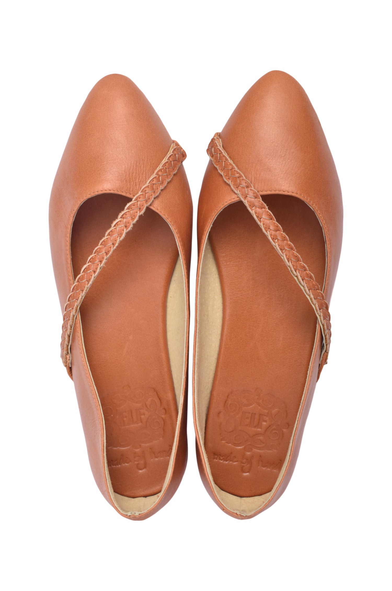 Orenda Pointed Toe Leather Flats