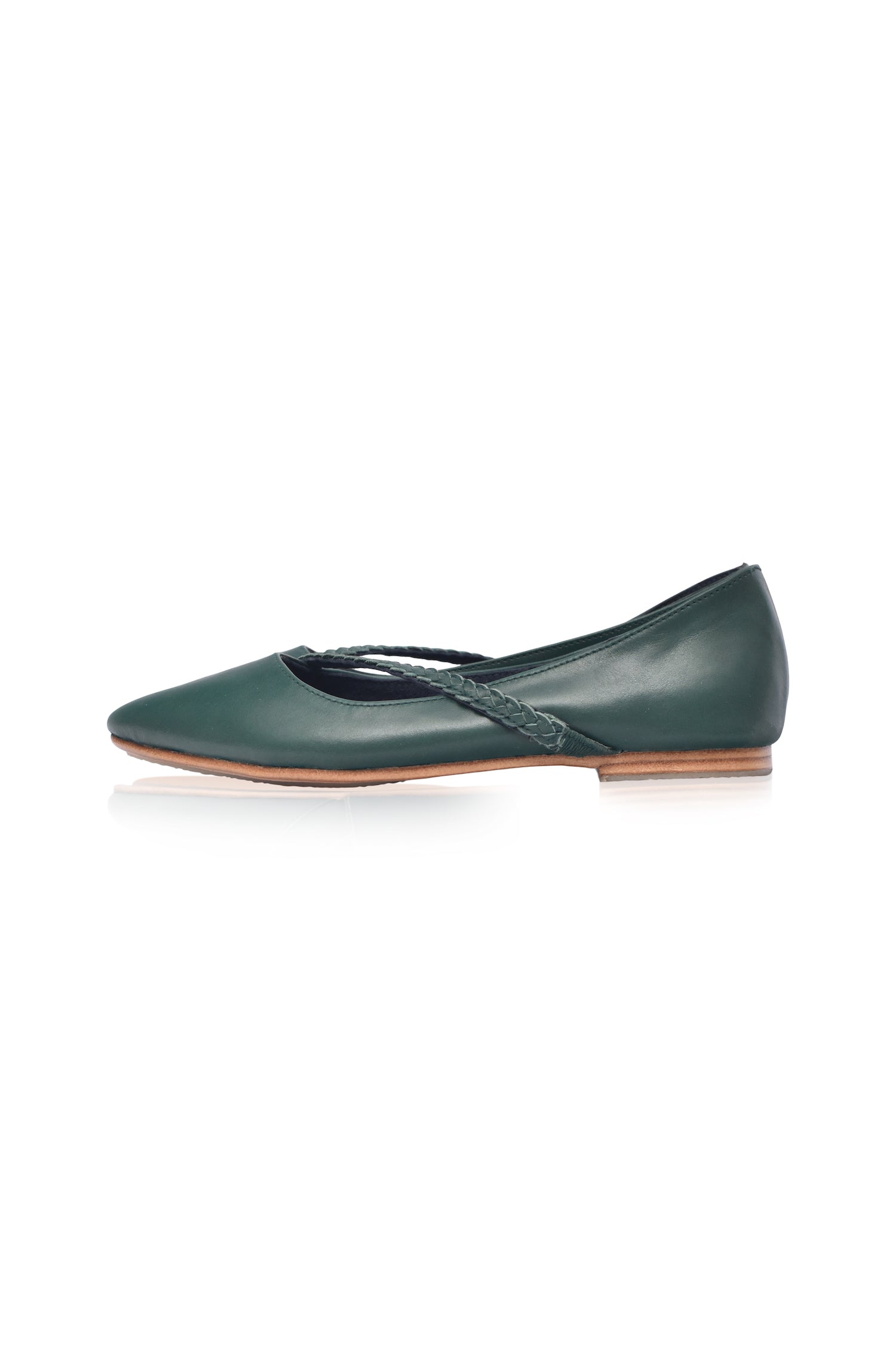 Orenda Pointed Toe Leather Flats