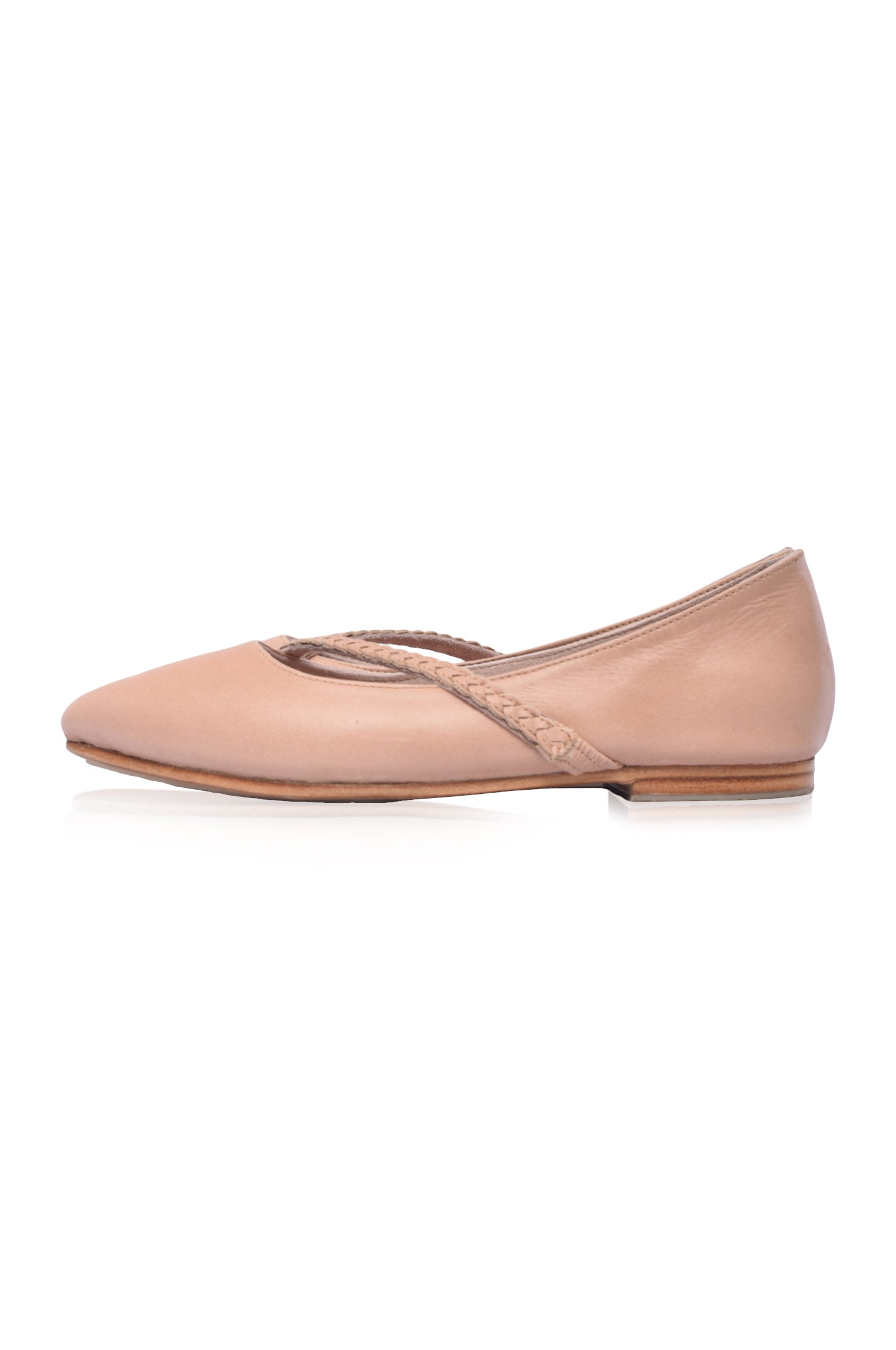 Orenda Pointed Toe Leather Flats