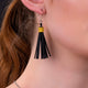 Asante Recycled Rubber Tassel Earrings