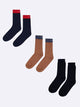 Premium Cotton Crew Dress Socks for Men and Women - Pack of 3
