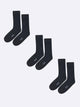 Premium Cotton Crew Dress Socks for Men and Women Pack of 3 Pairs