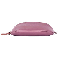 RB1015AZ | Fanny pack with removable shoulder strap in Genuine Leather Made in Italy. Polished Nickel metal snap hook attachments - Antique Pink color - Dimensions: 24 x 14 x 7