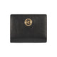 RB1080GA | Women's Wallet Made in Italy in Genuine Dollar Grain Leather. Color: Black. Dimensions (closed): 13 x 9 x 2.5 cm