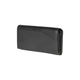 RB12129A | Women's wallet in genuine full grain leather, dollar/light grain. Black color. RFID protection. Size when closed: 18.5 x 10 x 3 cm. Packaging: gift box bottom/cover
