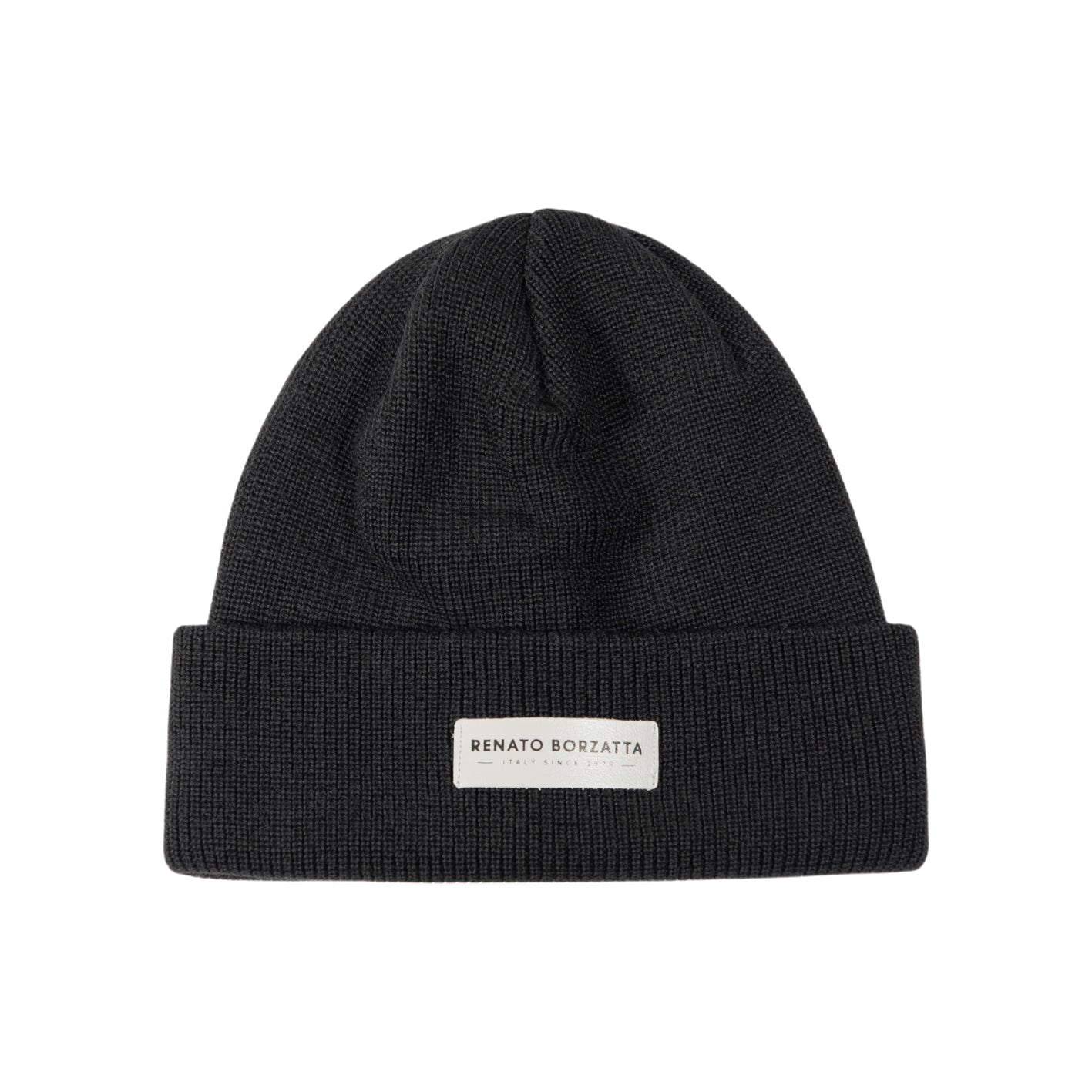 RB5001A  | Berretto in Maglia a doppio strato MONVISO Misto Lana Made in Italy. Colore Nero - Taglia Unica