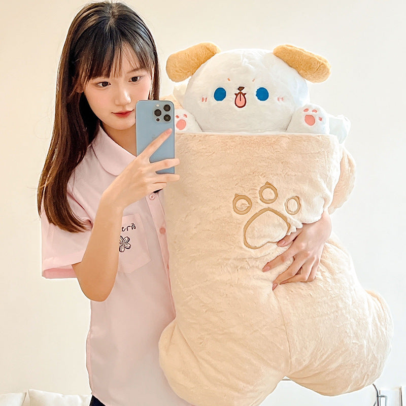 Radish Rabbit Plush Cat and Dog Pillow Toy-1