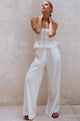 Raya Wide Leg Linen Pants