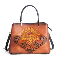 Rossie Viren Women's  Leather Top Handle Shoulder Cross Body Bags