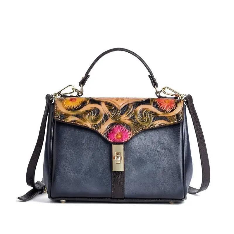 Rossie Viren Women's  Mini Leather Top Handle Satchel