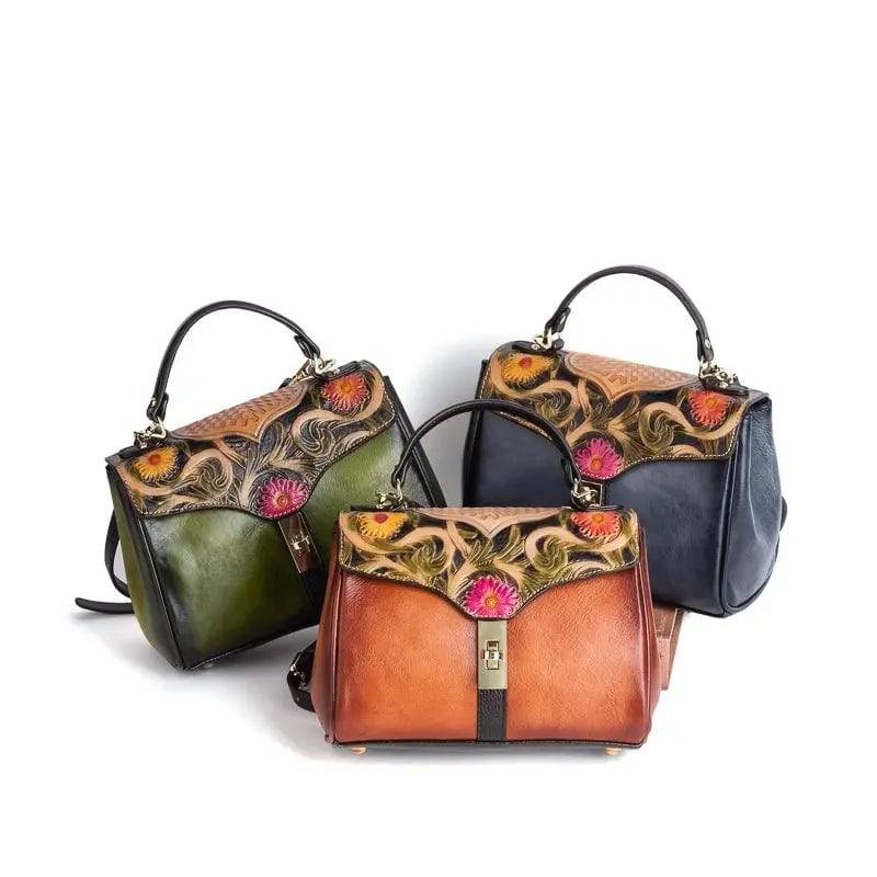 Rossie Viren Women's  Mini Leather Top Handle Satchel
