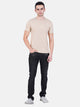 Pure Cotton T-Shirt for Men and Women - Beige