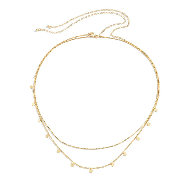 Sexy Double Thin Chain Women's Waist Chain Charming Butterfly Stainless Steel Belly Chain Summer Beach Bikini Body Jewelry