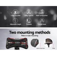NNEDSZ Set of 2 Adjustable 120CM Speaker Stand - Black-3