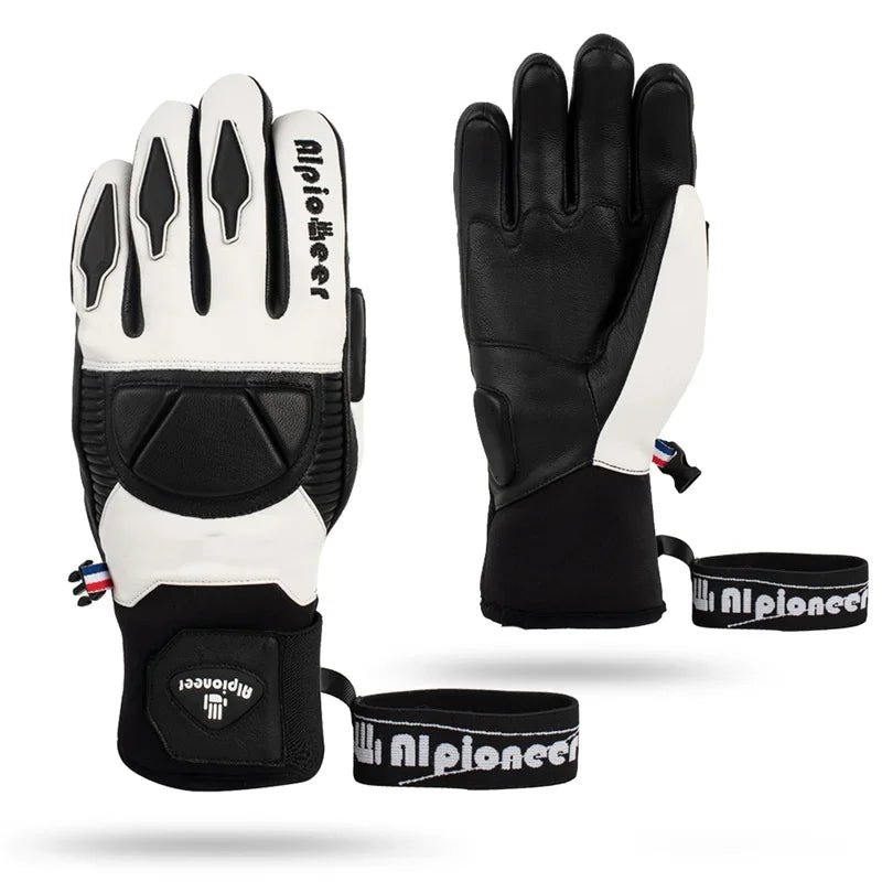 Professional Ski Gloves - Waterproof Goatskin Leather