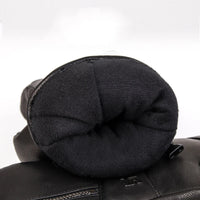 Winter Ski Gloves - Goatskin Leather Mittens