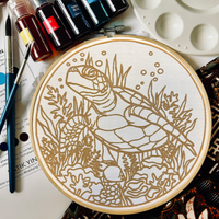 Oh My Turtle! DIY Batik Craft Kit – Authentic Wax-Resist Textile Art for Beginners-0