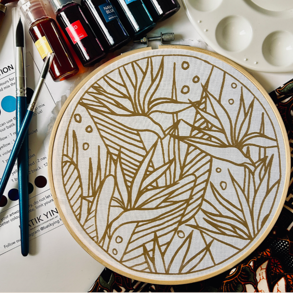 Bird of Paradise DIY Batik Craft Kit – Authentic Wax-Resist Textile Art for Beginners-0
