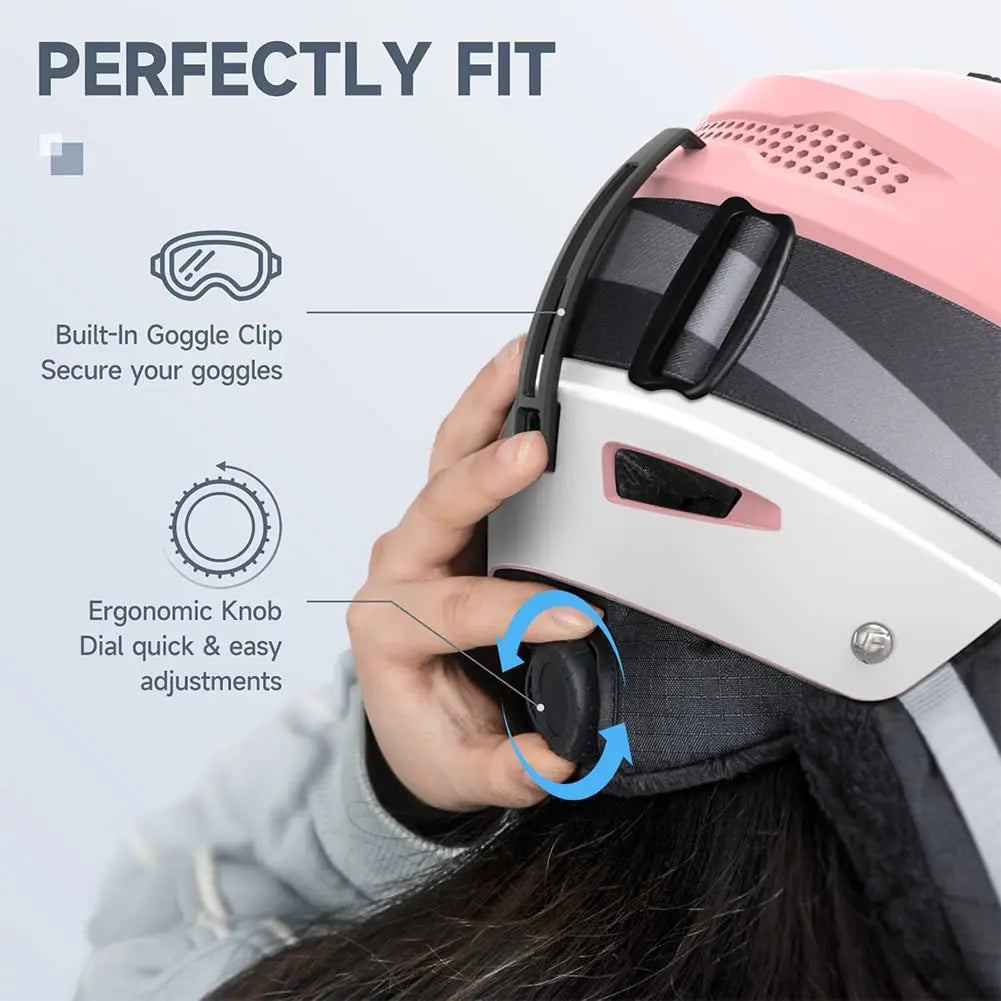 Ski Helmet Goggle Compatible Snowboard Helmet