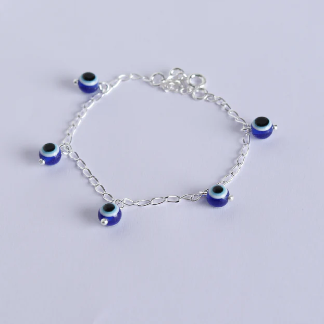 Single line Evil Eye Bracelet-0