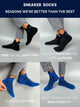Sneaker Socks for Men and Women Pack of 4 Pairs