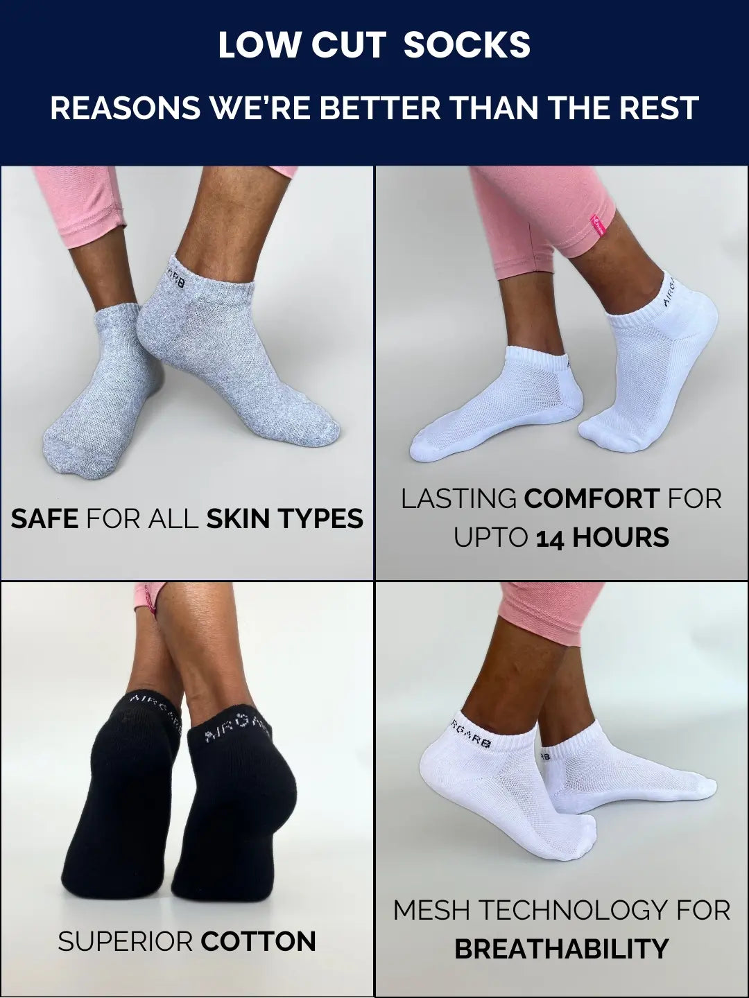  offering a soft feel and a snug fit in a convenient pack of 2