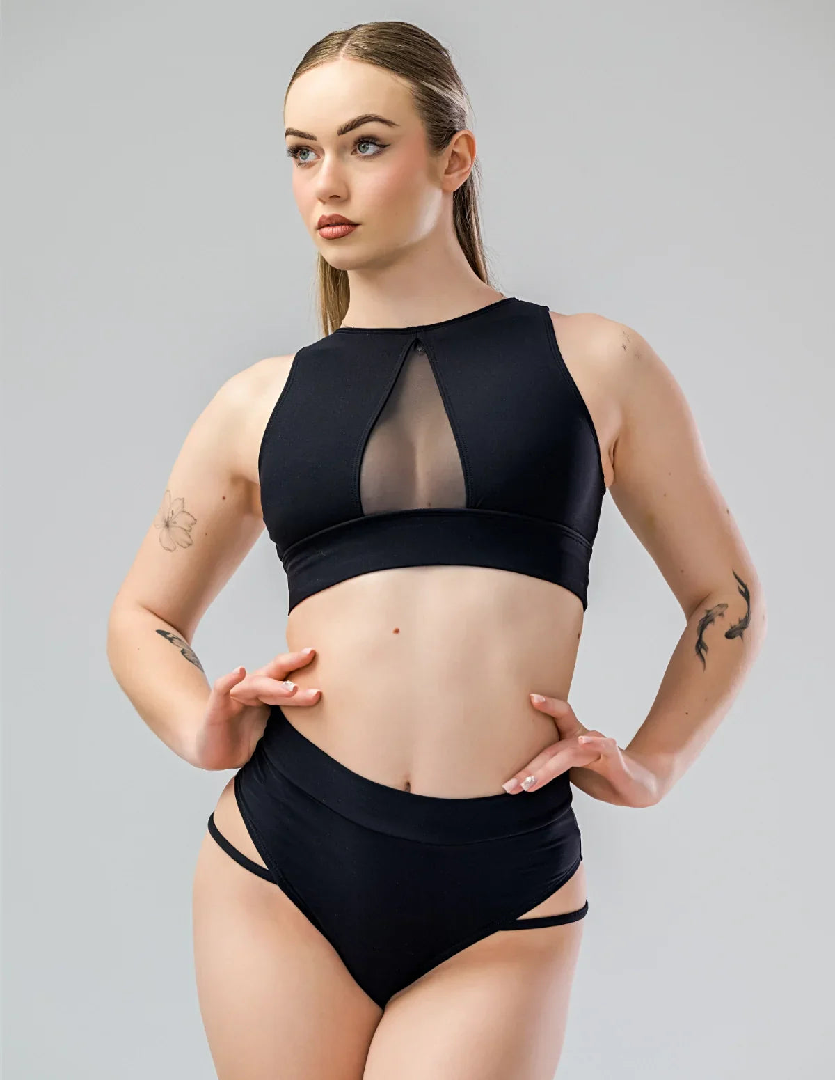 Pole Shorts with Side Straps - Anna