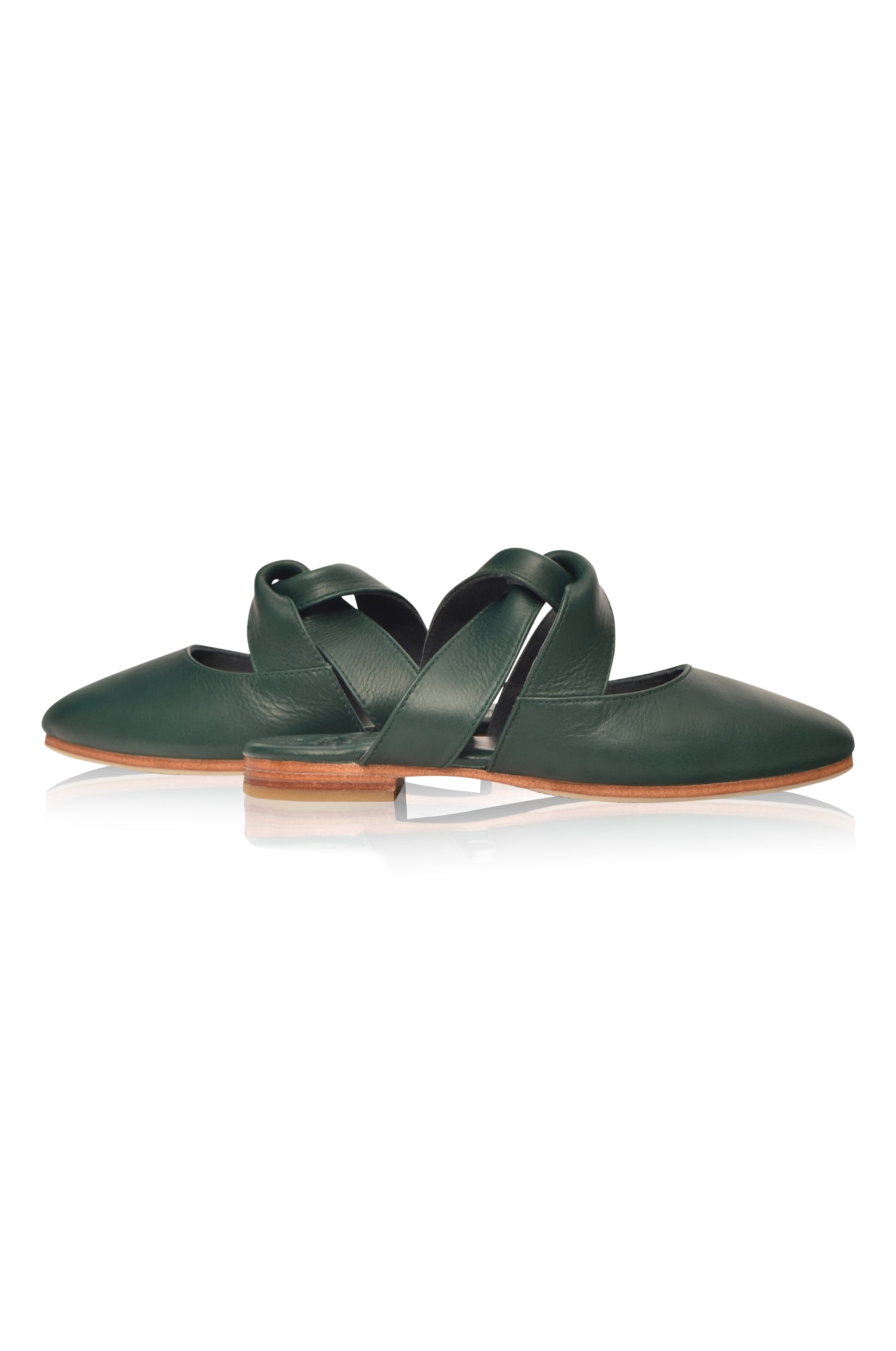 Taj Mahal Pointy Toe Leather Mules