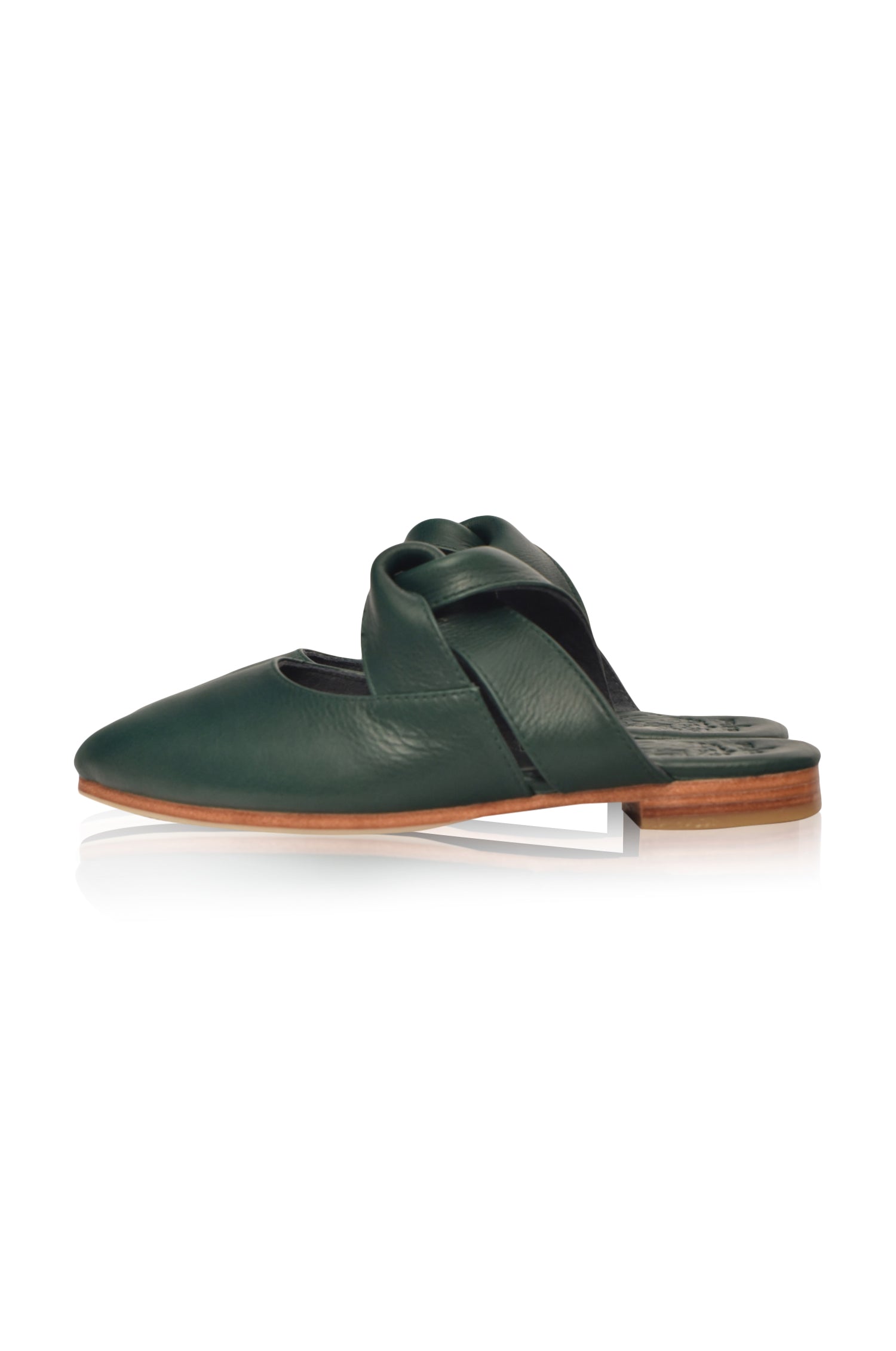 Taj Mahal Pointy Toe Leather Mules