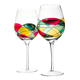 Artisanal Hand Painted Renaissance Romantic Stain - Set of 2 (Stemmed)