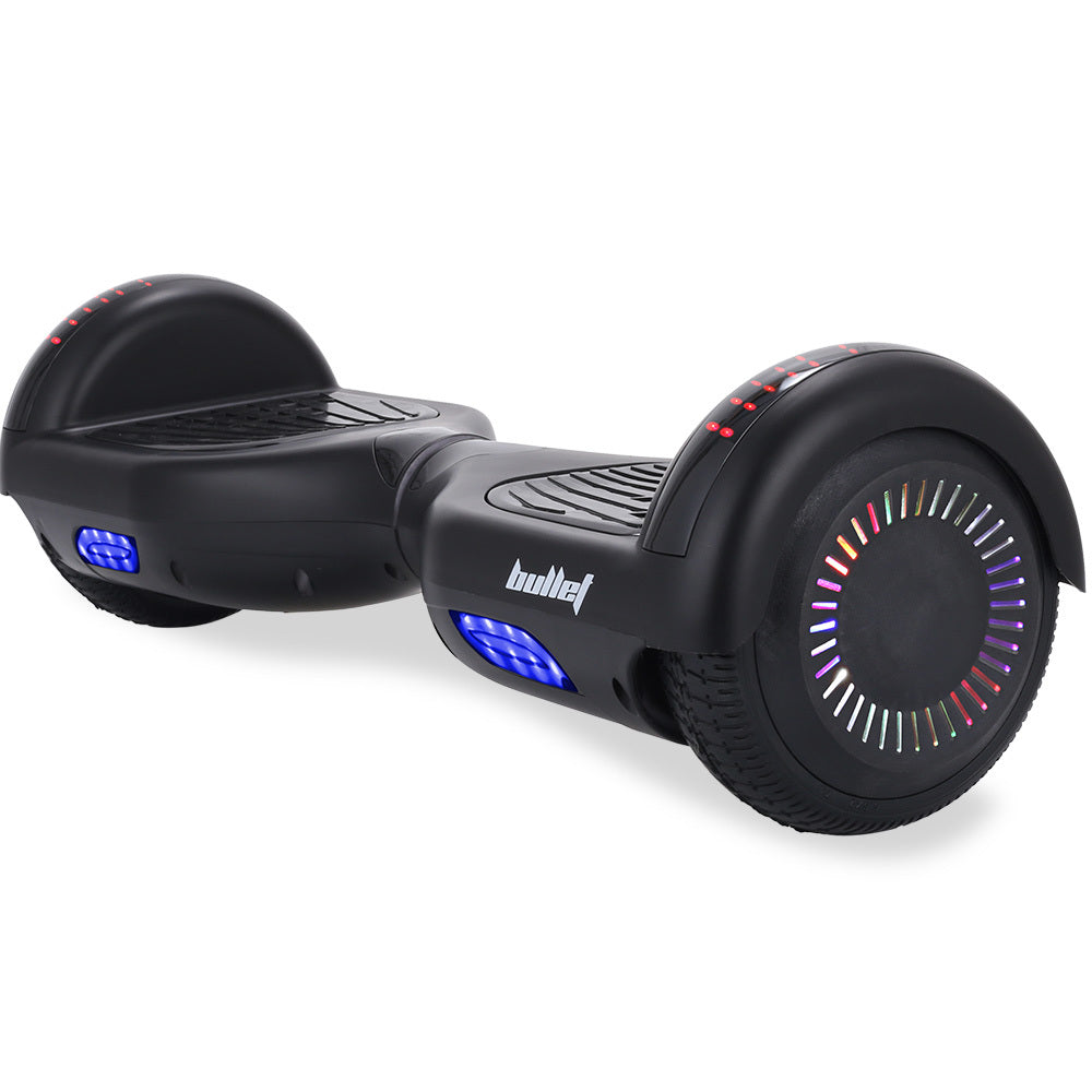 NNEDSZ Bullet SX-2000 Hoverboard Scooter, 500W Brushless, Superior Self Balancing System, UL Certified, LED Lights, Black-0