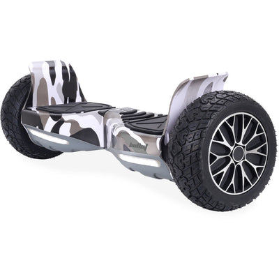 NNEDSZ BULLET SX-4000 Hoverboard Scooter, 8.5" Wheels, 700W Brushless, Superior Self Balancing System, UL Certified, LED Lights, Carry Bag, Camo