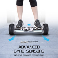 NNEDSZ BULLET SX-4000 Hoverboard Scooter, 8.5" Wheels, 700W Brushless, Superior Self Balancing System, UL Certified, LED Lights, Carry Bag, Camo-3