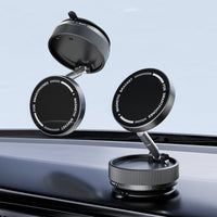 NNEDSZ Black Magnetic Car Phone Mount - 66x66x34mm with Adjustable Bracket for Easy Smartphone Access-0