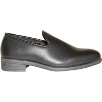 VANGELO Boy VALLO-3KID Dress Shoe Formal Tuxedo for Prom & Wedding Black Matte