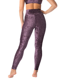 High Waist Velvet Leggings, Full Length – Adele