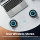 Outdoor Bluetooth Speaker Waterproof with Bass Boost (Black)