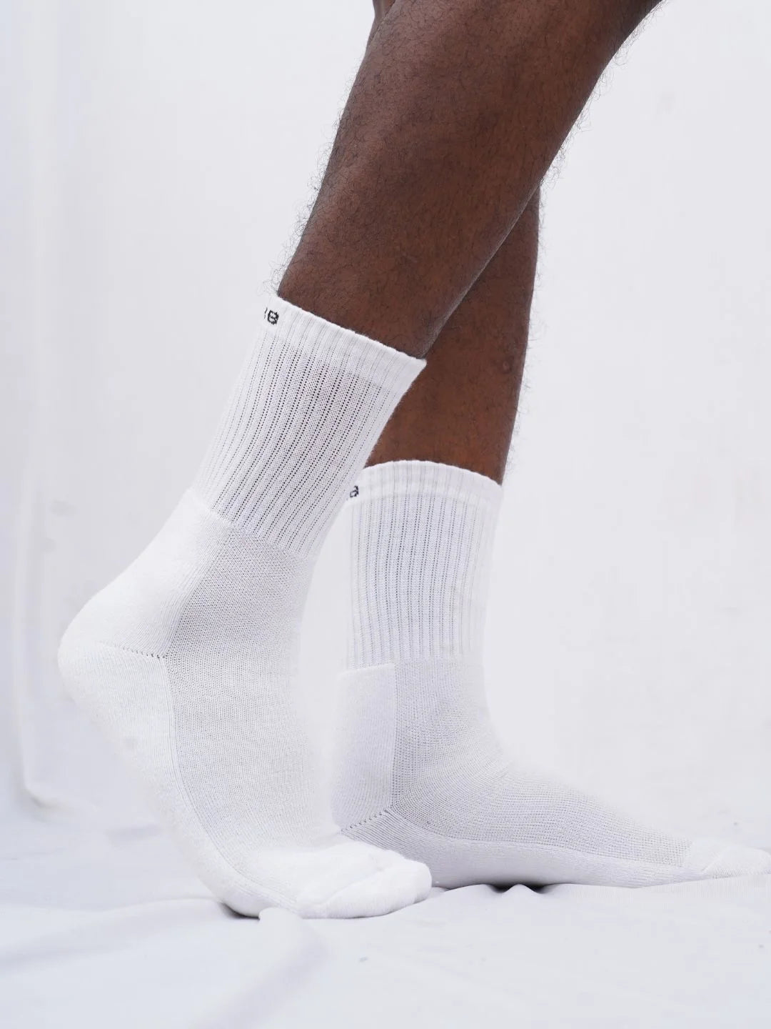 Air Garb White Crew Socks for Men & Women - Cushion Breathable – Pack of 3