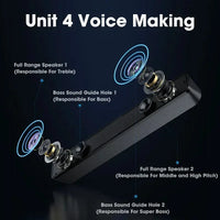 Wired Bluetooth Speaker USB Powered Soundbar