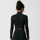 4013 - Women's Athletic Cropped Zipper Jacket