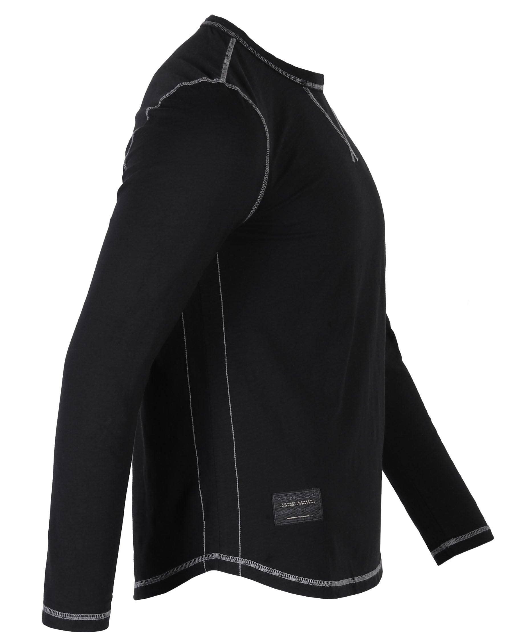 Signature Classic Long Sleeve Crew Neck T-Shirt for Men-4