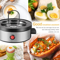 Multifunctional mini egg cooker steamer for breakfast — view 2